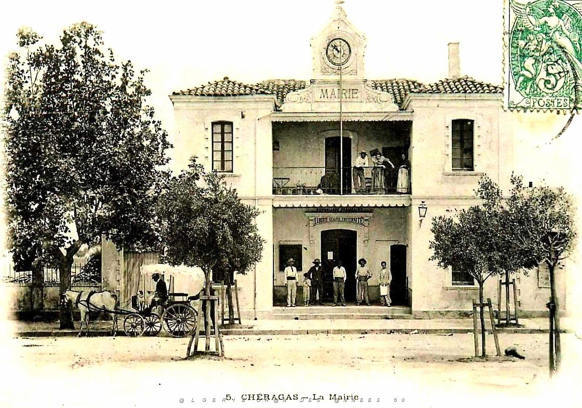 1431- Cheragas - La Mairie en 1907.jpg